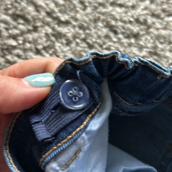 4T toddler girl blue jeans with adjustable waist - Picture 4 of 6